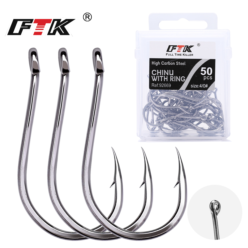 Fishing Hook Barbless - Hameçon FTK CHINU avec anneau barbelé