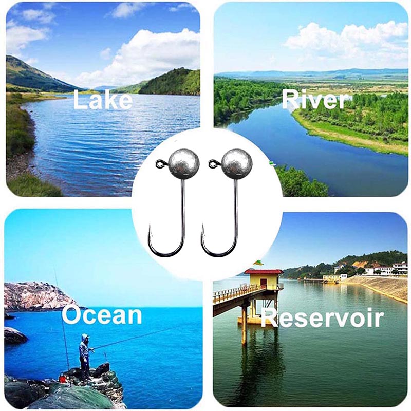 Hameçon de pêche à tête plombé - Fishing Hook Barbless avis et prix