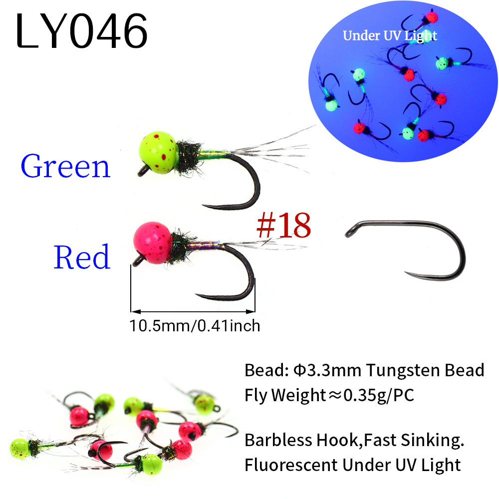 6 leurres de pêche à la mouche - Fishing Hook Barbless avis et prix