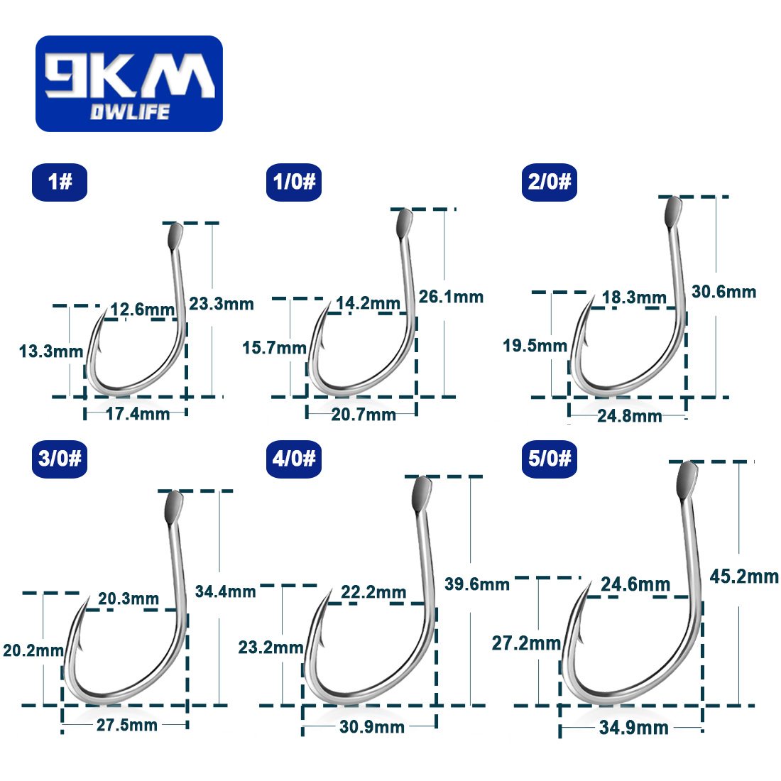 9KM crochets d'appâts vivants  - Fishing Hook Circle avis et prix